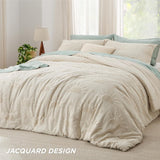 Jacquard Comforter Set Tufted Sun