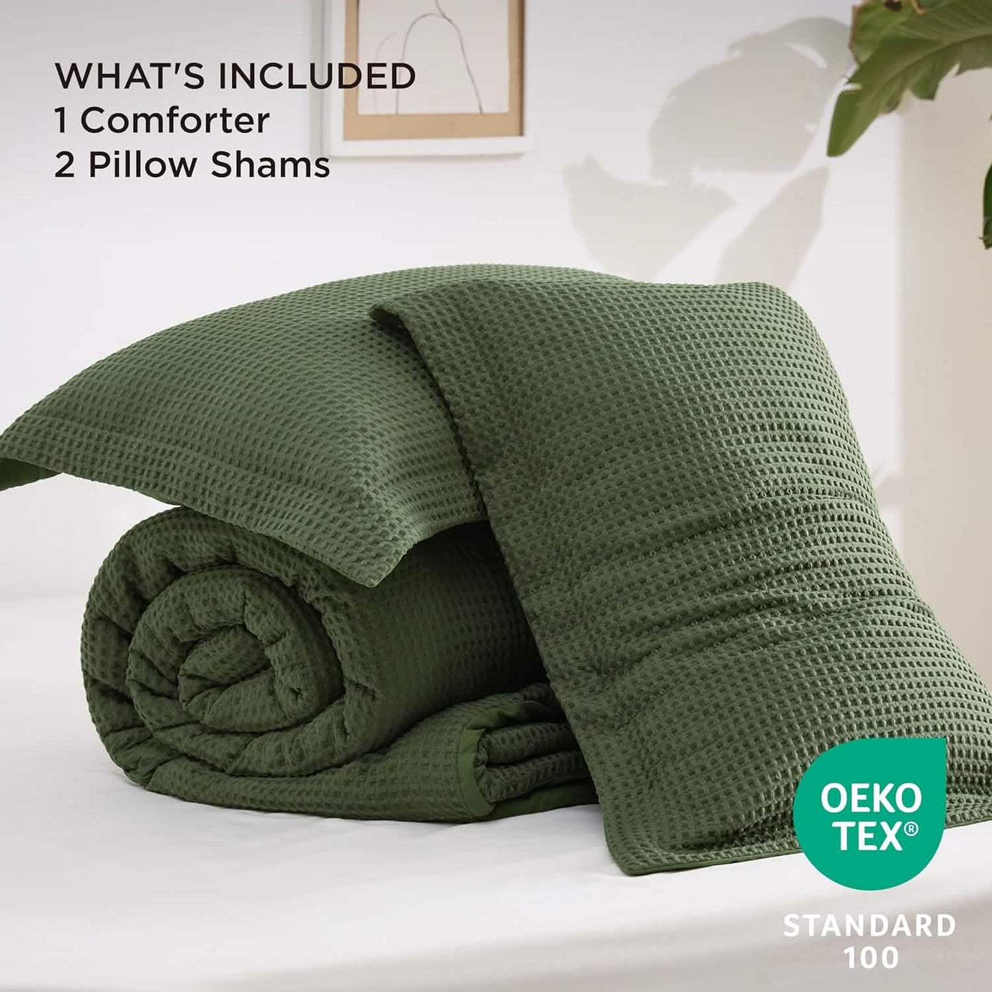 Classic Waffle Weave Comforter Set