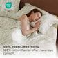 100% Cotton Flannel Sheets Aqua Gray