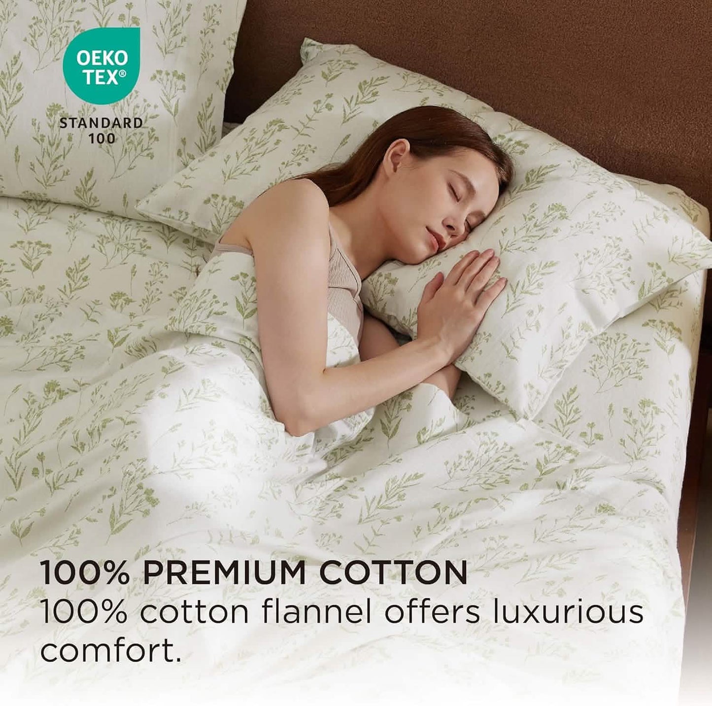 100% Cotton Flannel Sheets Aqua Gray