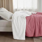 Sherpa and Fleece Reversible Blanket-2