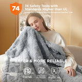 Jacquard Shaggy Sherpa Heated Blanket