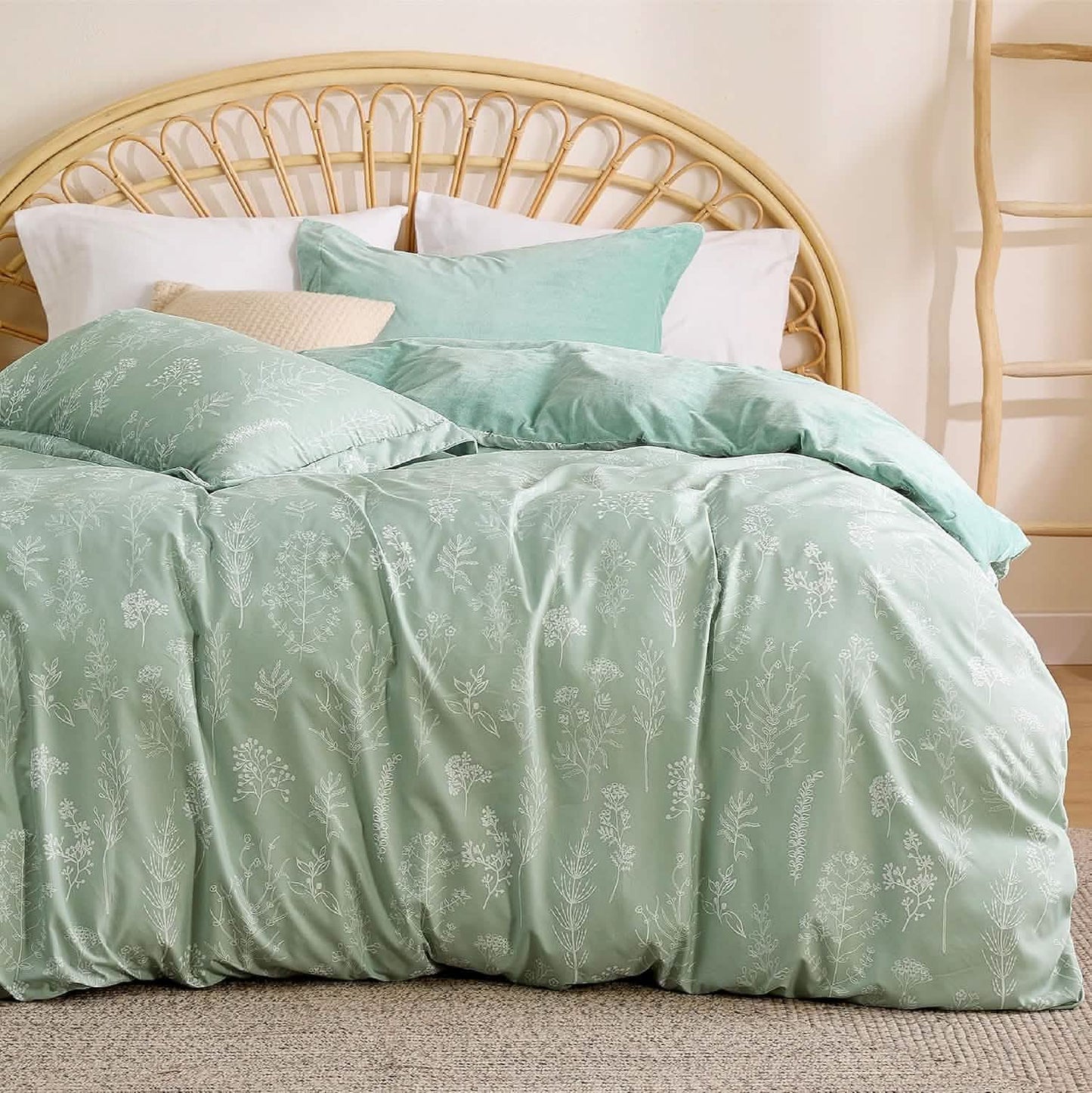 Reversible Two-Tone Sherpa Duvet Cover Set