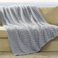 Textured Bubble Flannel Fleece Blanket