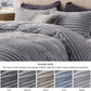 Striped Flannel Duvet Cover Set
