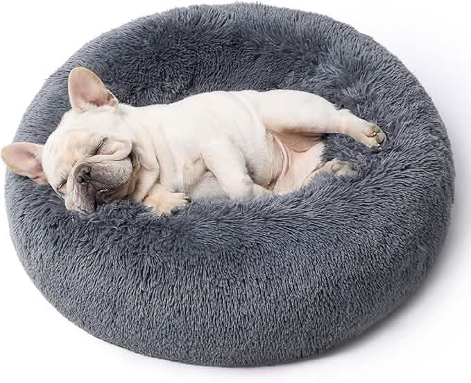 Calming Donut Bed for Dogs and Cats