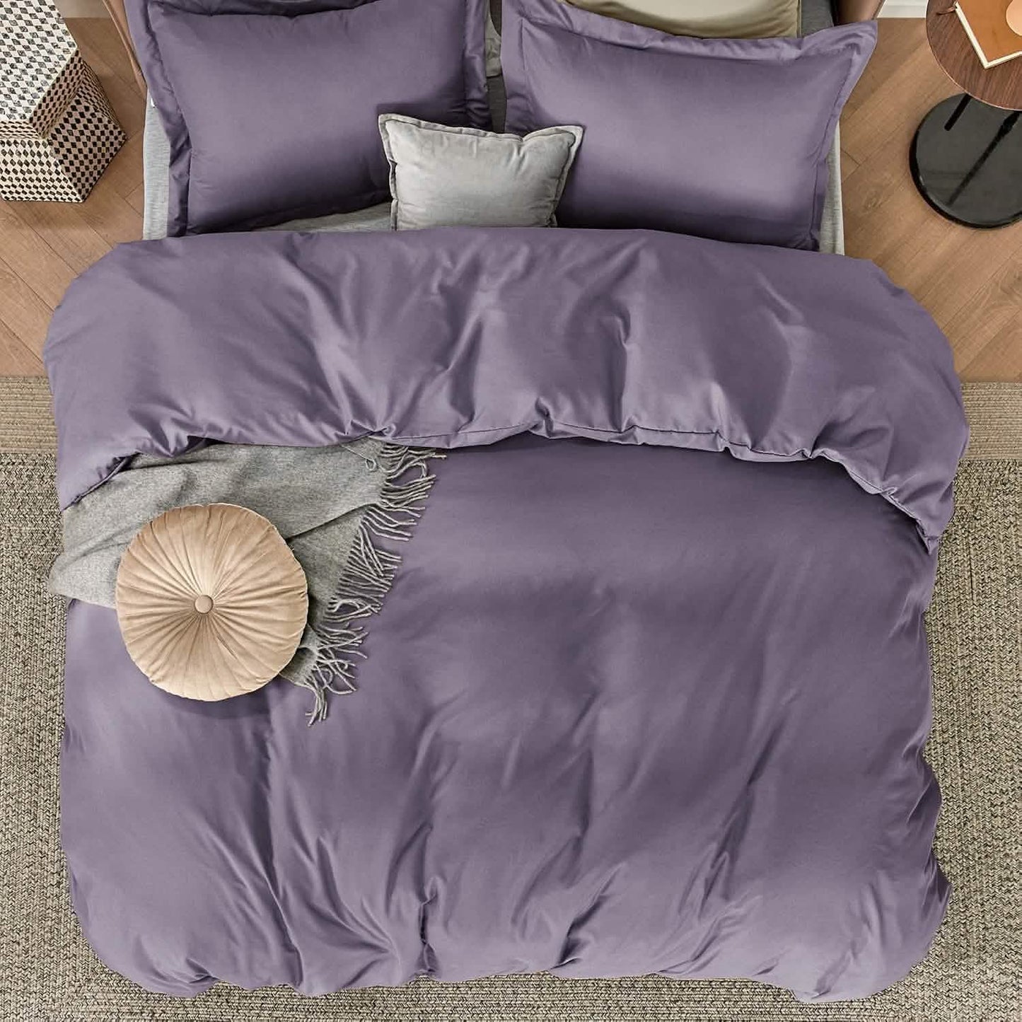 Brushed Polyester Microfiber Duvet Cover Set