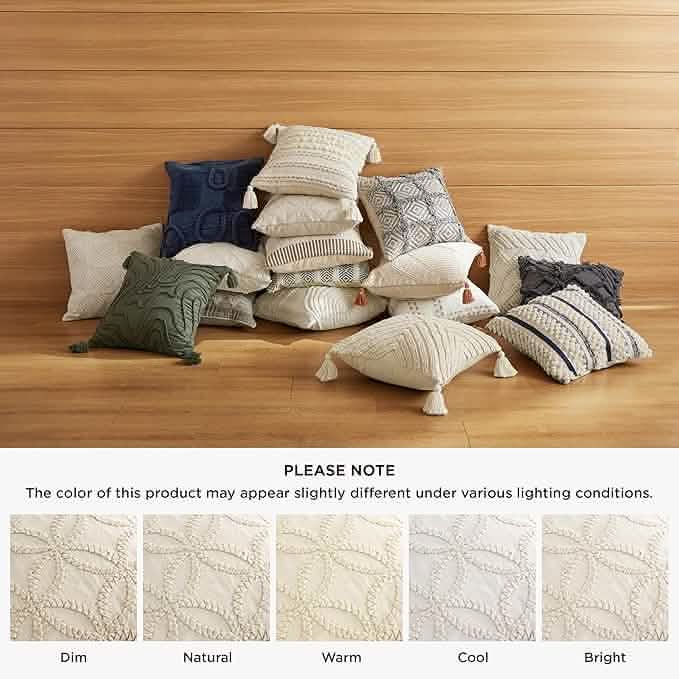GentleSoft™ Circle Tufted Boho Pillow Cover Coins
