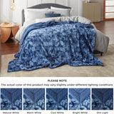 Faux Fur and Sherpa Tie-dye Reversible Blanket