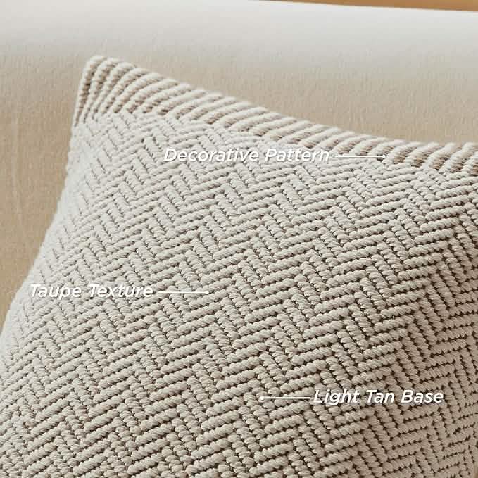 GentleSoft™ Woven Chevron Decorative Pillow Cover