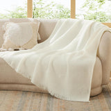 Decorative Woven Throw Blanket Acrylic