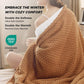 Knit Sherpa Reversible Throw Blanket-Grid