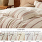 100% Cotton Stripe Textured Jacquard Duvet Cover Set