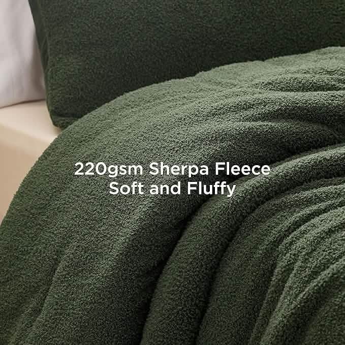 Sherpa Fleece Comforter Set