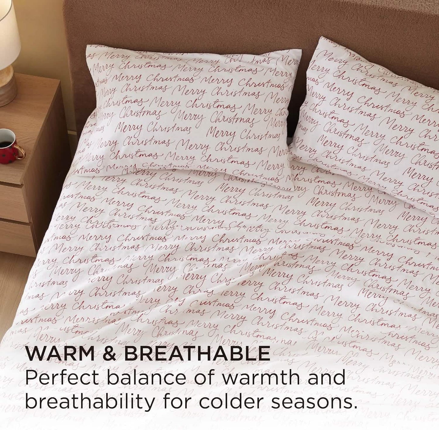 100% Cotton Flannel Sheets Burgundy