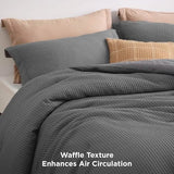 Bedsure Classic Waffle Weave Comforter Set