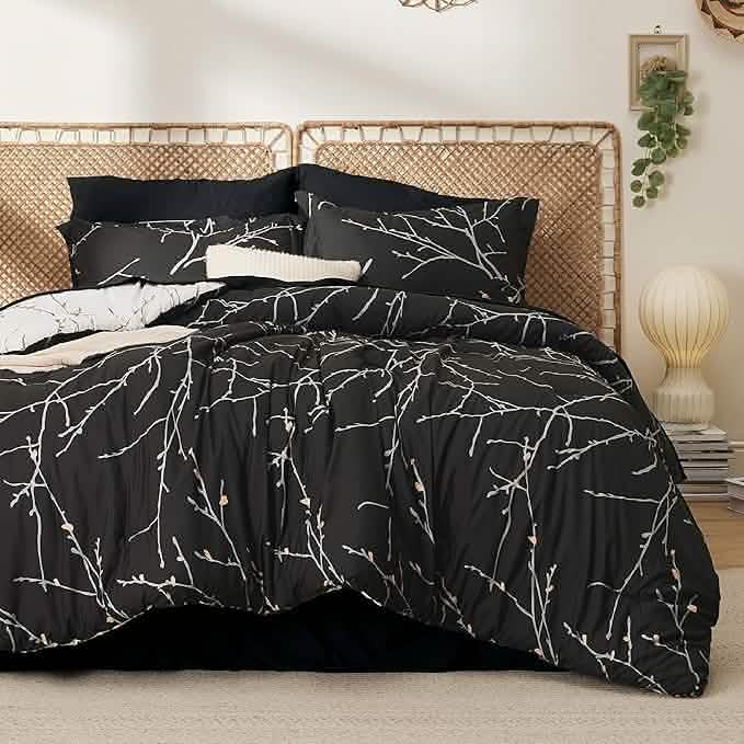 Tree Branch Floral Pattern Bed in A Bag