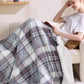 GentleSoft™ Printed Throw Sherpa Blanket Grey