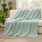 100% Cotton Herringbone Woven Blanket