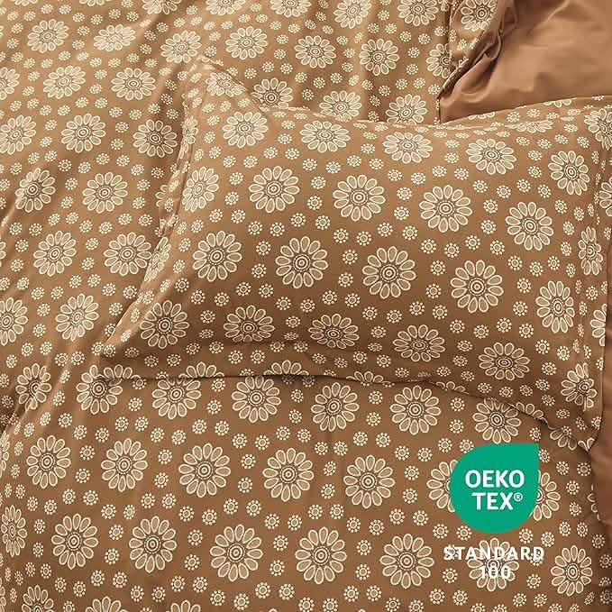 Reversible Floral Duvet Cover Set Blown