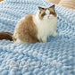 Textured Bubble Flannel Fleece Blanket