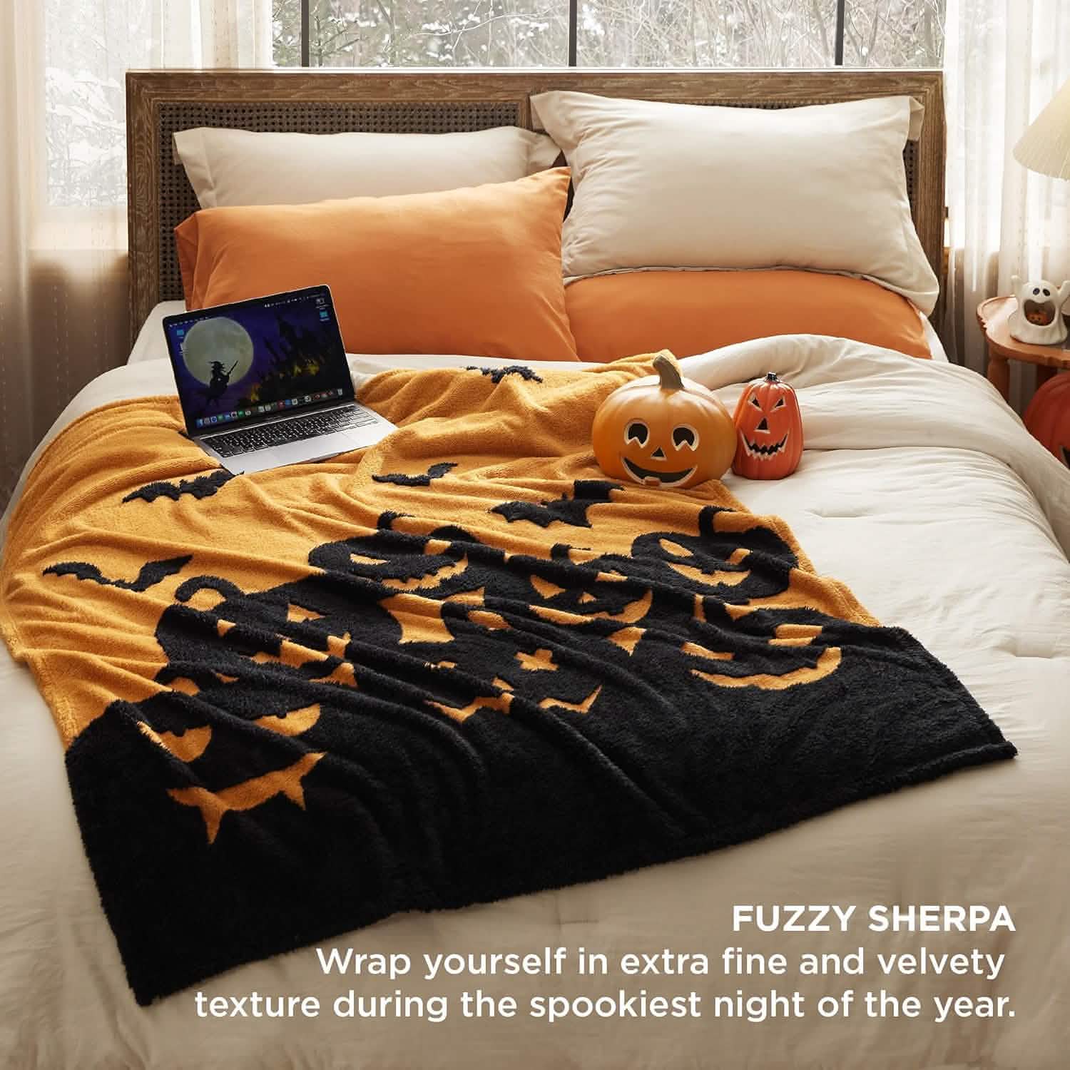 Halloween Blanket Orange