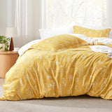 Reversible Floral Print Comforter Set-2