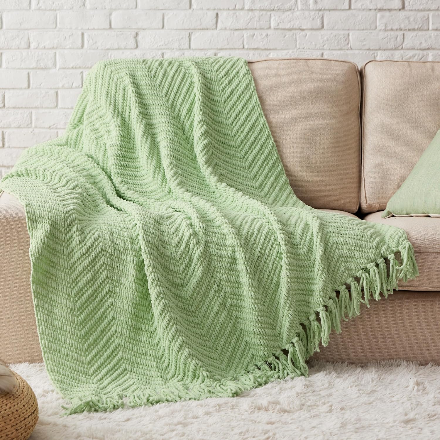 GentleSoft Versatile Knit Woven Chenille Blanket