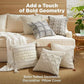 GentleSoft™ Boho Tufted Geometric Decorative Pillow Cover