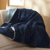 Jacquard Shaggy Sherpa Heated Blanket