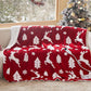 Christmas Flannel Heated Blanket Christmas Reindeer