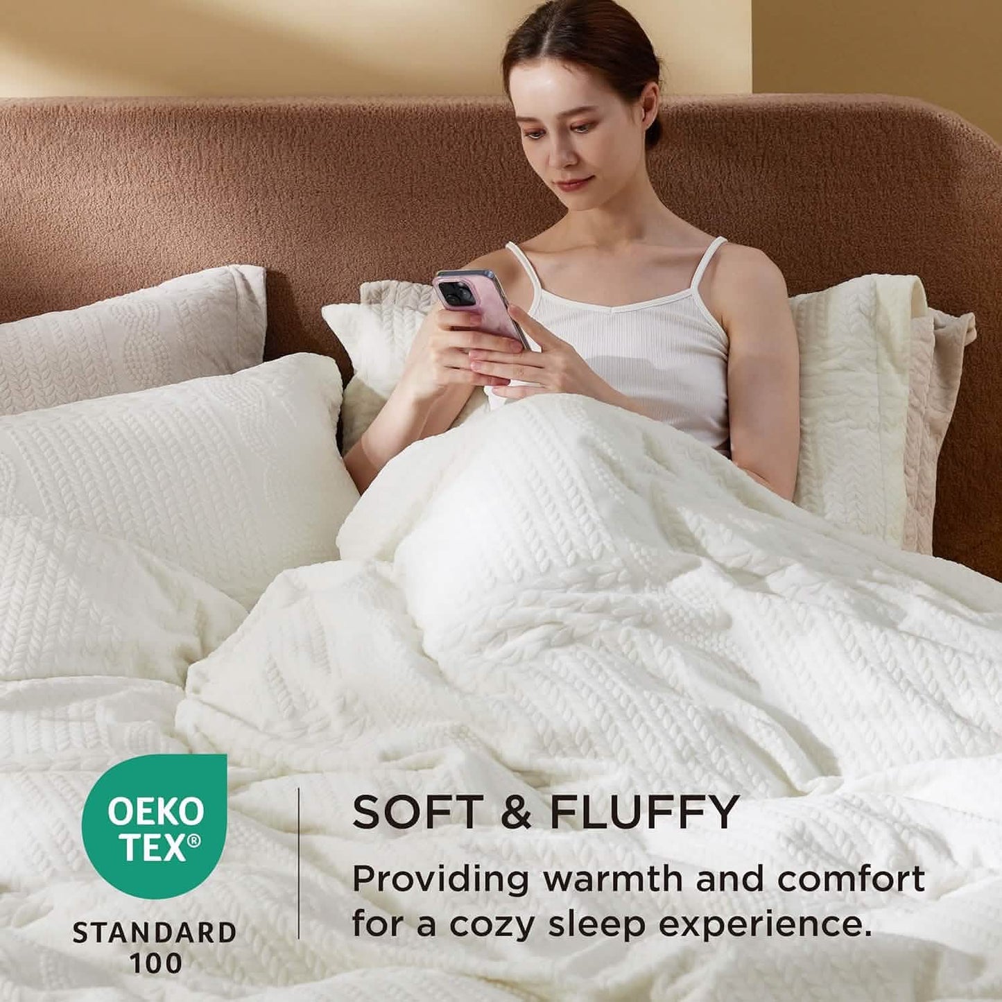 Twisted Pattern Fluffy Duvet Cover Set