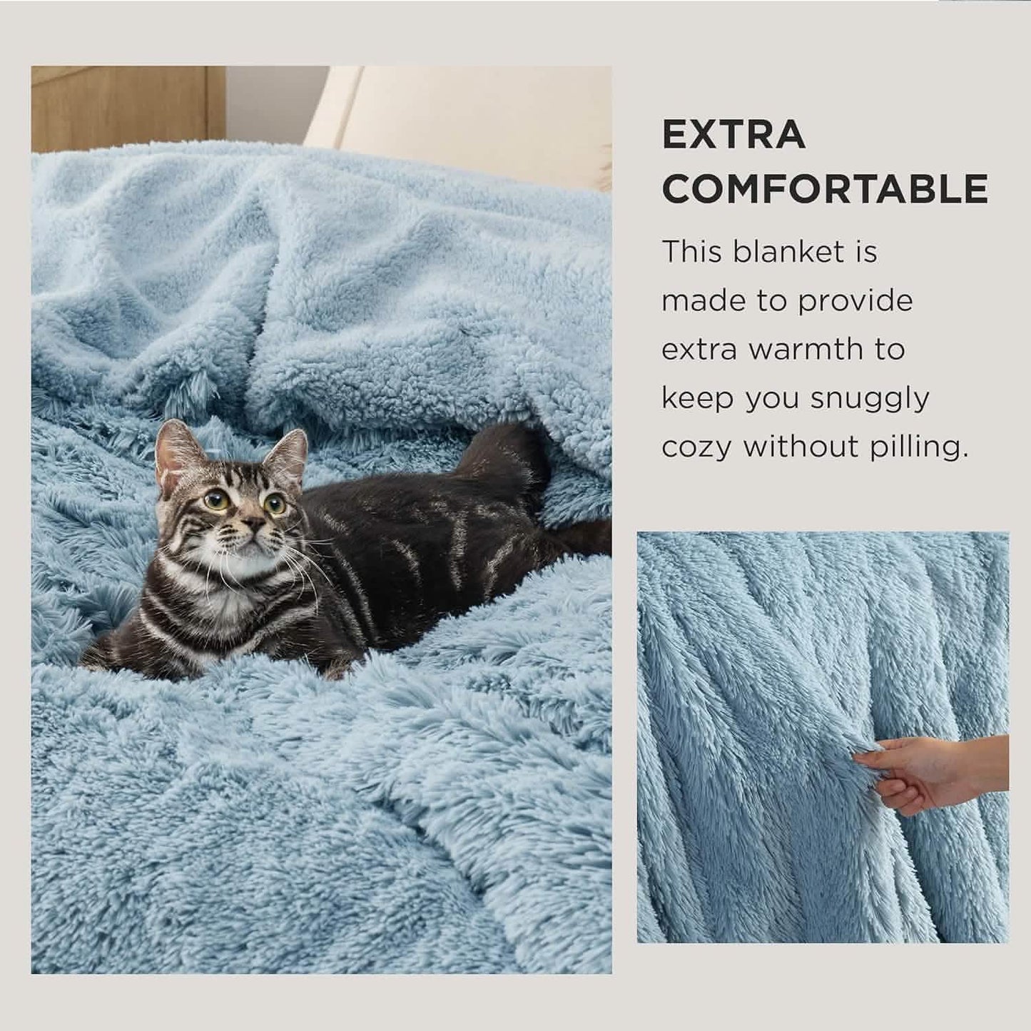 Fuzzy Faux Fur Blanket