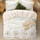 Reversible Beige Duvet Cover Set