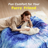 Bedsure Funny Blanket Blue