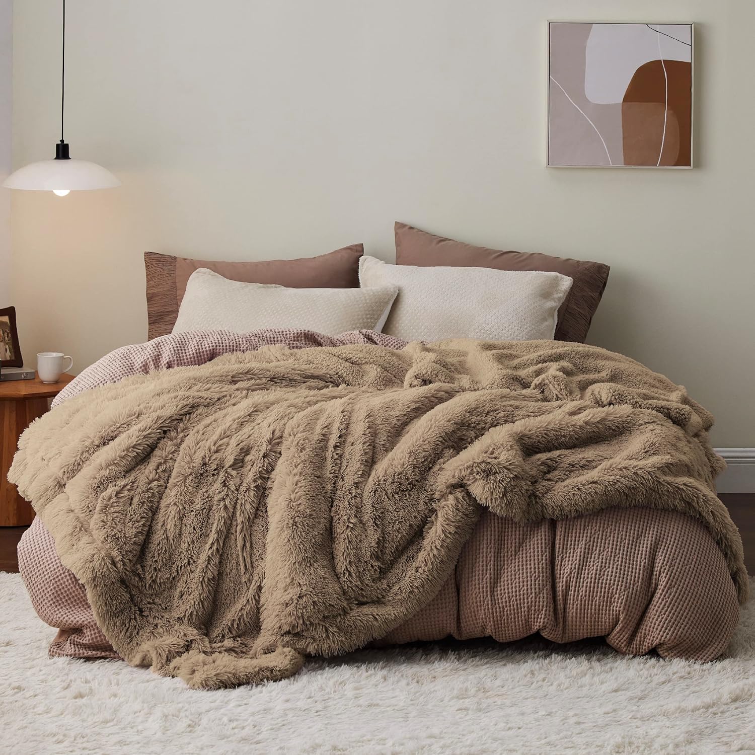 Bedsure Fuzzy Faux Fur Blanket