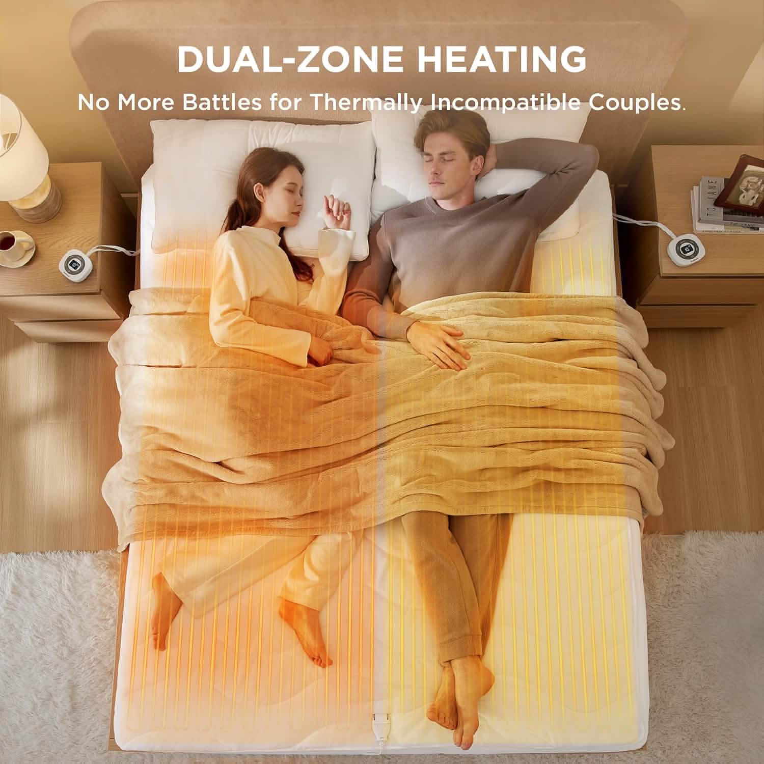Full Size Heated Mattress Pad 54x75 – Electric Coral Fleece Warmer With 5 Levels Auto-Off