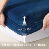 Bedsure Breathable Fleece Fitted Sheet