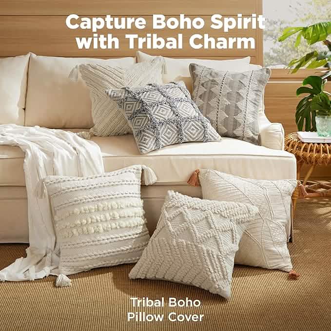 GentleSoft™ Tribal Boho Pillow Cover