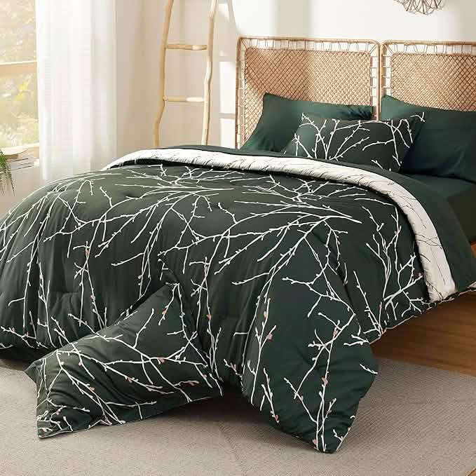 Tree Branch Floral Pattern Bed in A Bag
