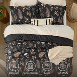 Retro Botanical Comforter Set