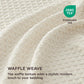 Polyester Microfiber Waffle Duvet Weave Duvet Cover Set