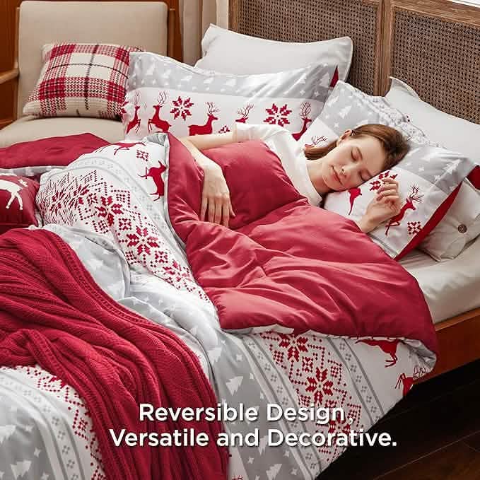 Christmas Reindeer Fair Isle Bed-in-a-bag Reindeer
