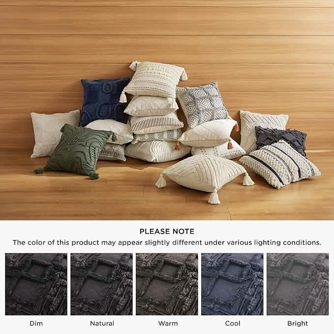 GentleSoft™ Boho Geometric Tufted Decorative Pillow Cover