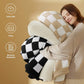 Ultra-Soft Double Side Yarn Sherpa Checkered Blanket