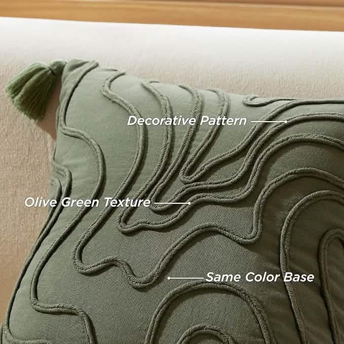 GentleSoft™ Boho Curved Linear Decorative Pillow Cover