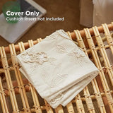 Bedsure Floral Embroidery Boho Pillow Cover