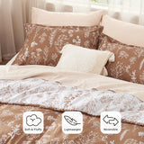 Reversible Floral Print Comforter Set-2