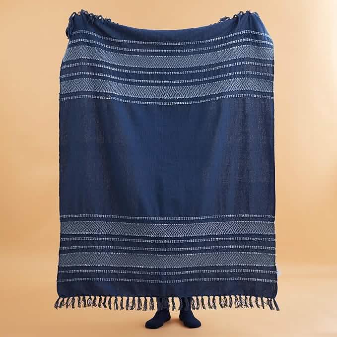 Striped Boho Decorative Throw Blanket