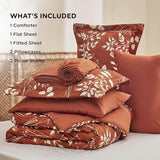 Bedsure Elegant Floral Comforter Sets